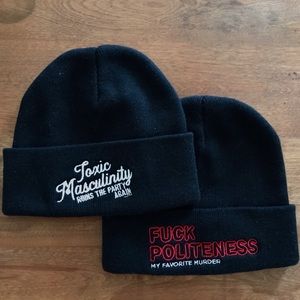 My favorite murder hat(sold as pair)